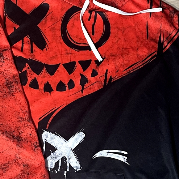 The"HI-HellO" Hoodie in 3D Bred Graphic Bold Print Natural Born Hustlers RARE - Picture 3 of 12